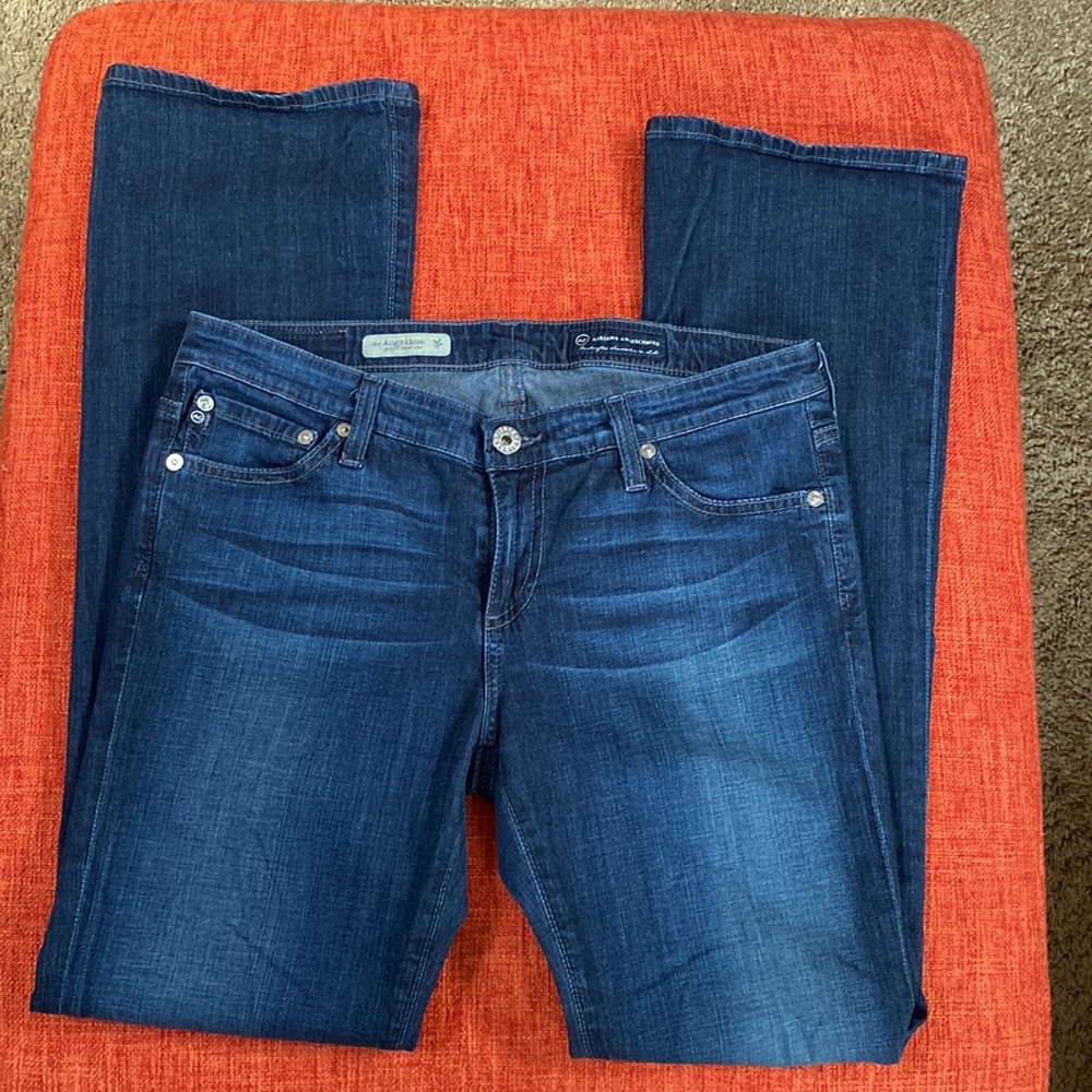 AG Adriano Goldschmied Y2K Low Rise Bootcut Blue Jeans